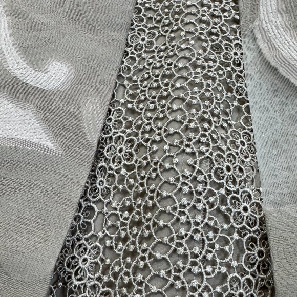 - Eli Tahari Lola Sleeveless Floral Lace-Trim Dress Party  High End US2 - 1D1794 - Picture 9 of 11